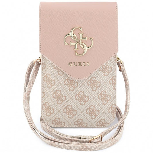 Καθολική Θήκη για Τηλέφωνο, Guess, 4G Grained Classic Logo, Ροζ
