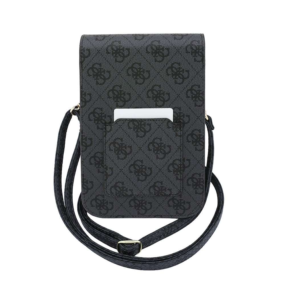 Τσάντα Οικουμενική για Τηλέφωνο, Guess, Fliptok Triangle 4G, Μαύρη