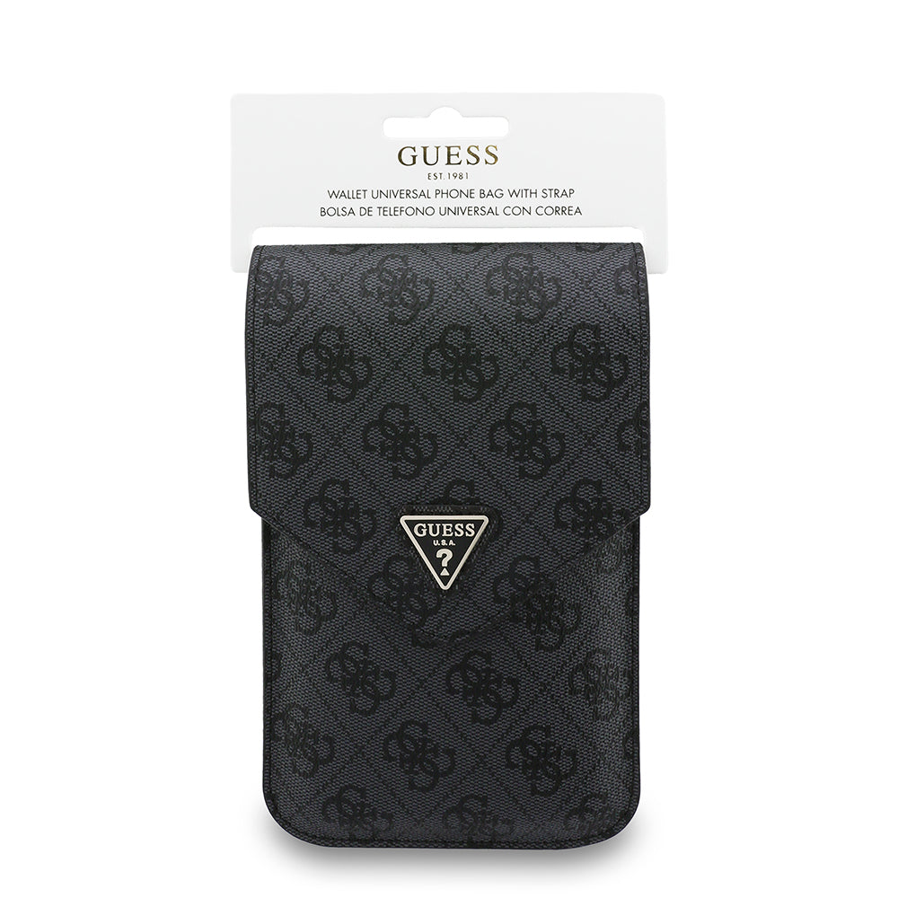 Τσάντα Οικουμενική για Τηλέφωνο, Guess, Fliptok Triangle 4G, Μαύρη