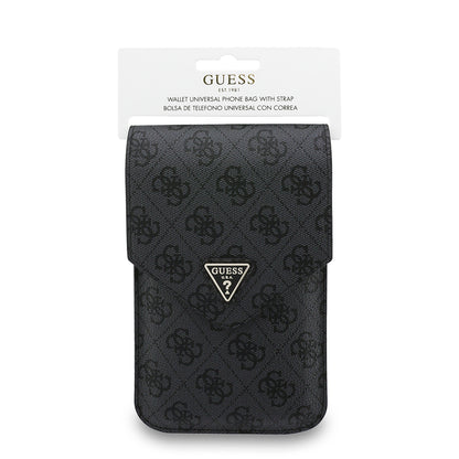 Τσάντα Οικουμενική για Τηλέφωνο, Guess, Fliptok Triangle 4G, Μαύρη