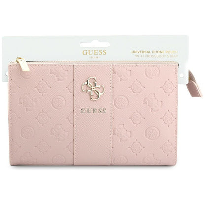 Πολυλειτουργική Τσάντα για Κινητό, Guess, Peony 4G Classic Logo, Ροζ
