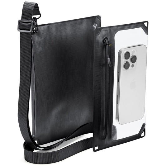 Τσάντα και Θήκη Αδιάβροχη Universal Spigen Crossbag, Μαύρη AMP09746