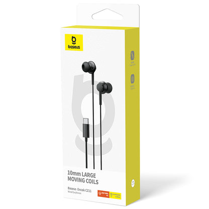 Handsfree USB-C Baseus Encok CZ11, Μαύρο A00164300113-Z1