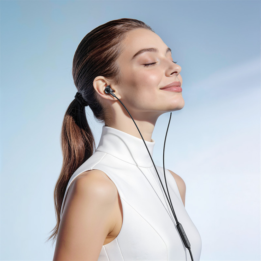 Ακουστικά Handsfree 3.5mm / USB-C HOCO M119A, Μαύρο