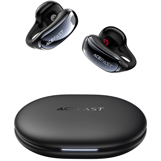 Handsfree Bluetooth Acefast Aceclip Pro, TWS, Μαύρο