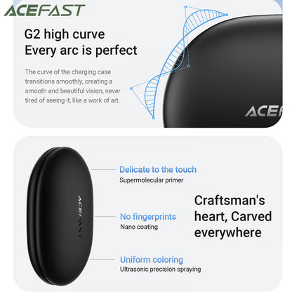 Handsfree Bluetooth Acefast FA002, TWS, Λευκό