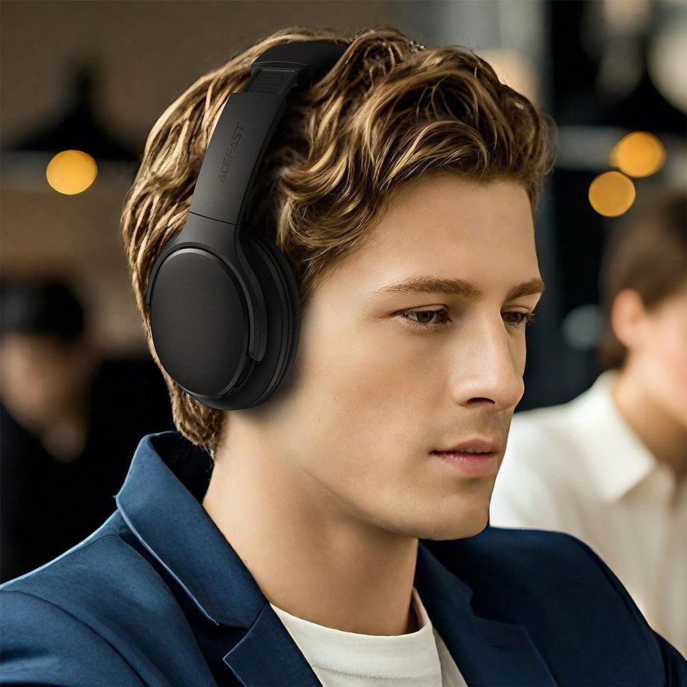 Handsfree Bluetooth Acefast H10, A2DP, Μαύρο