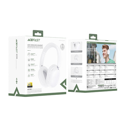 Handsfree Bluetooth Acefast H12, A2DP, ANC, Μαύρο