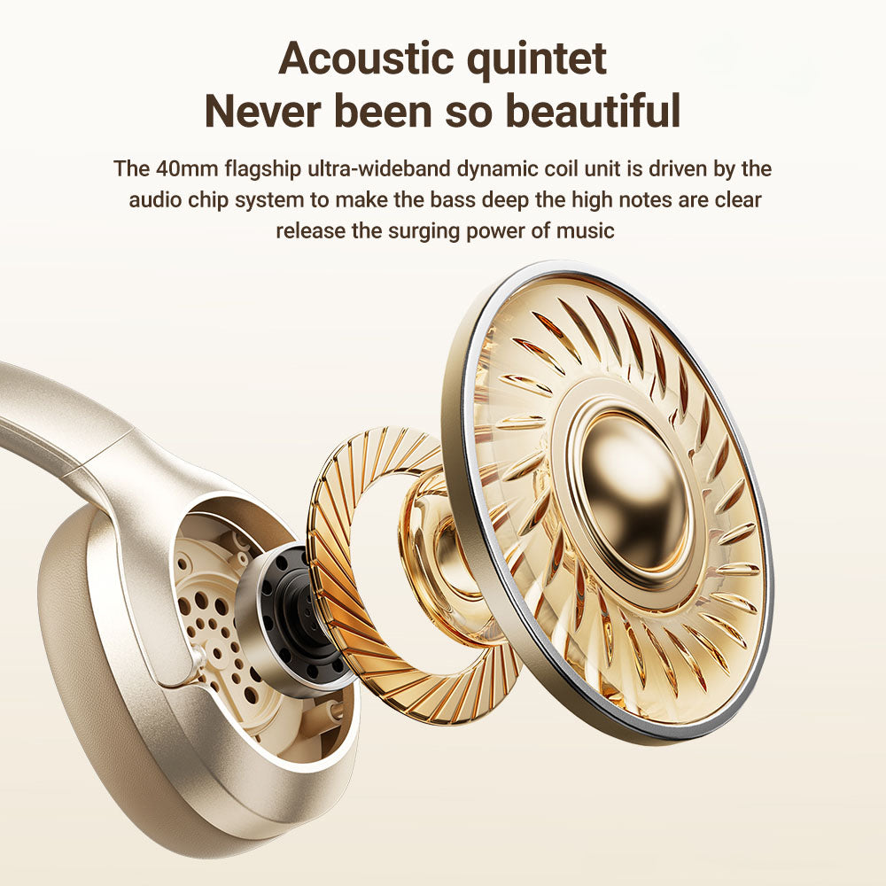 Handsfree Bluetooth Acefast H5, A2DP, ANC, Λευκό