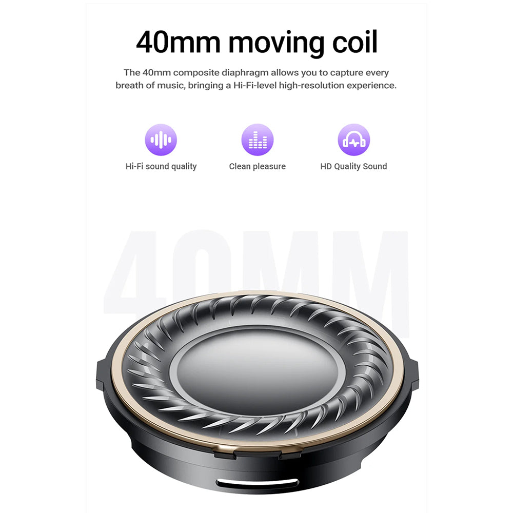 Handsfree Bluetooth Acefast H8, A2DP, ANC, Μωβ