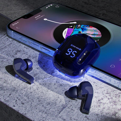 Handsfree Bluetooth Acefast T6, TWS, Μπλε Ναυτικό