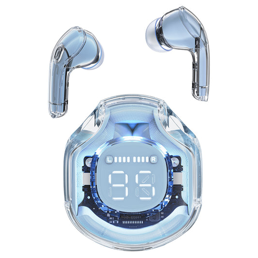 Handsfree Bluetooth Acefast T8, TWS, Μπλε