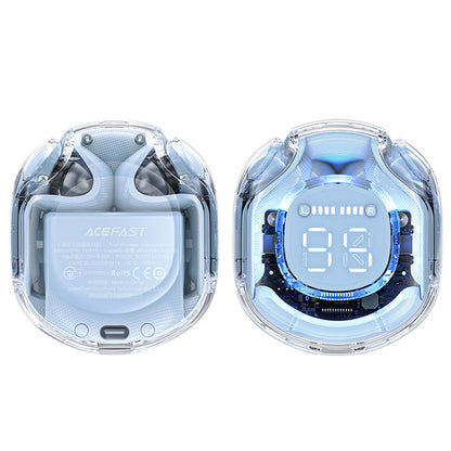 Handsfree Bluetooth Acefast T8, TWS, Μπλε