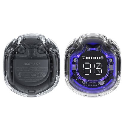 Handsfree Bluetooth Acefast T8, TWS, Μαύρο