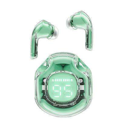 Handsfree Bluetooth Acefast T8, TWS, Πράσινο