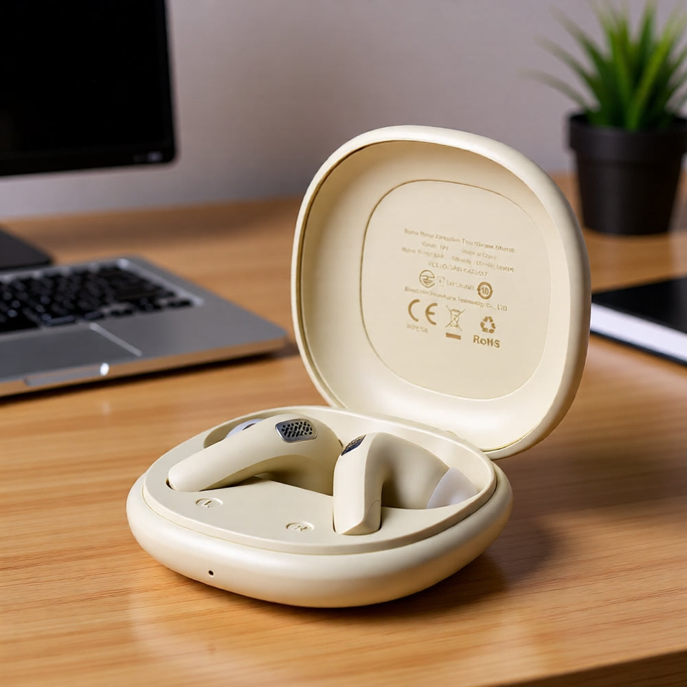 Handsfree Bluetooth Acefast W3, TWS, ANC, Χακί