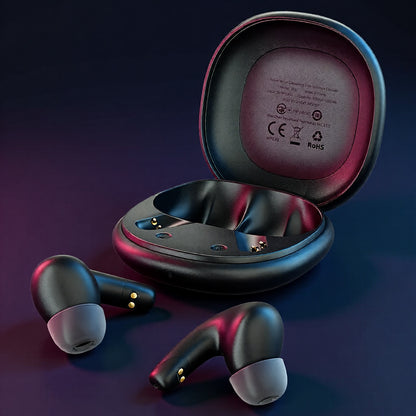 Handsfree Bluetooth Acefast W3, TWS, ANC, Μαύρο