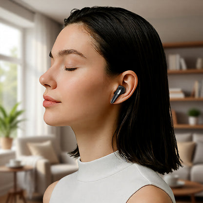 Handsfree Bluetooth Acefast W3, TWS, ANC, Μαύρο