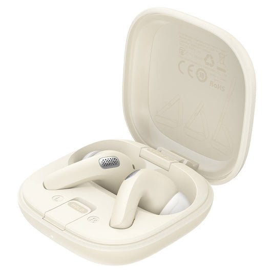 Handsfree Bluetooth Acefast W4, TWS, Μπεζ