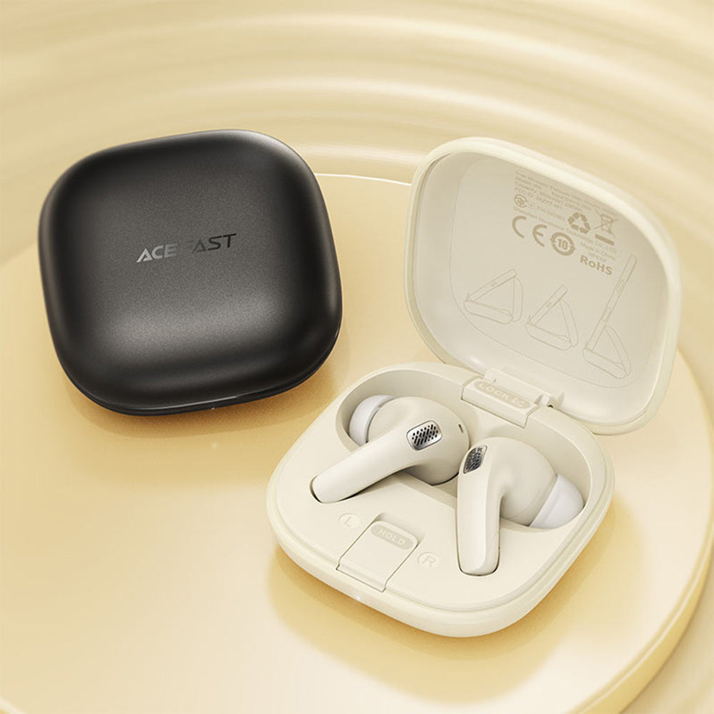 Handsfree Bluetooth Acefast W4, TWS, Μαύρο