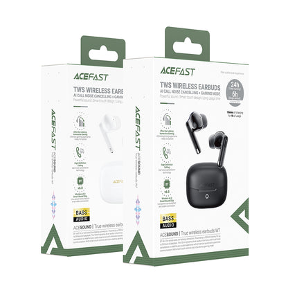 Handsfree Bluetooth Acefast W7, TWS, Μαύρο