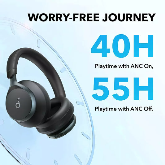 Bluetooth handsfree Bluetooth Anker SoundCore Space On, πολλαπλών σημείων, A2DP, ANC, μαύρο A3035G11