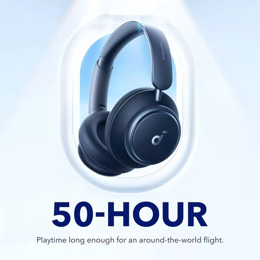 Anker SoundCore Space Q45 Bluetooth Handsfree, πολλαπλών σημείων, A2DP, ANC, μπλε A3040G31