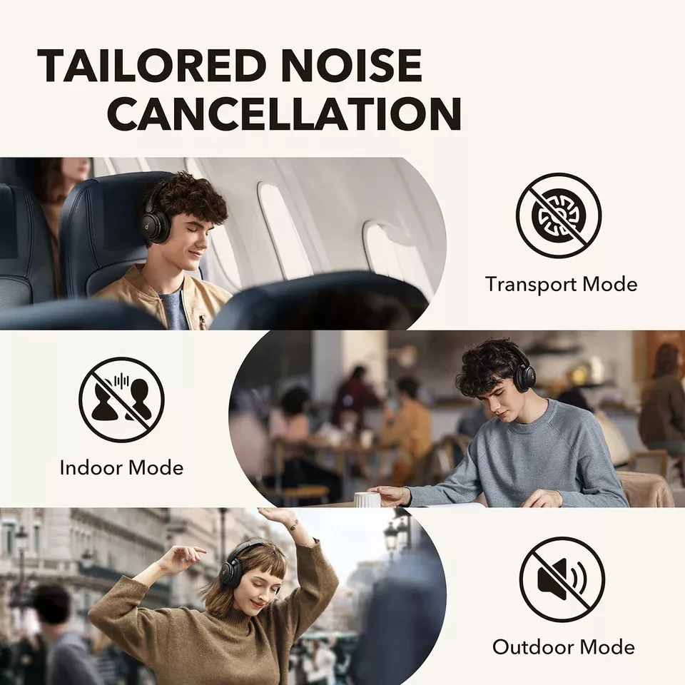 Handsfree Bluetooth Anker SoundCore Q30, A2DP, ANC, Black A3028313