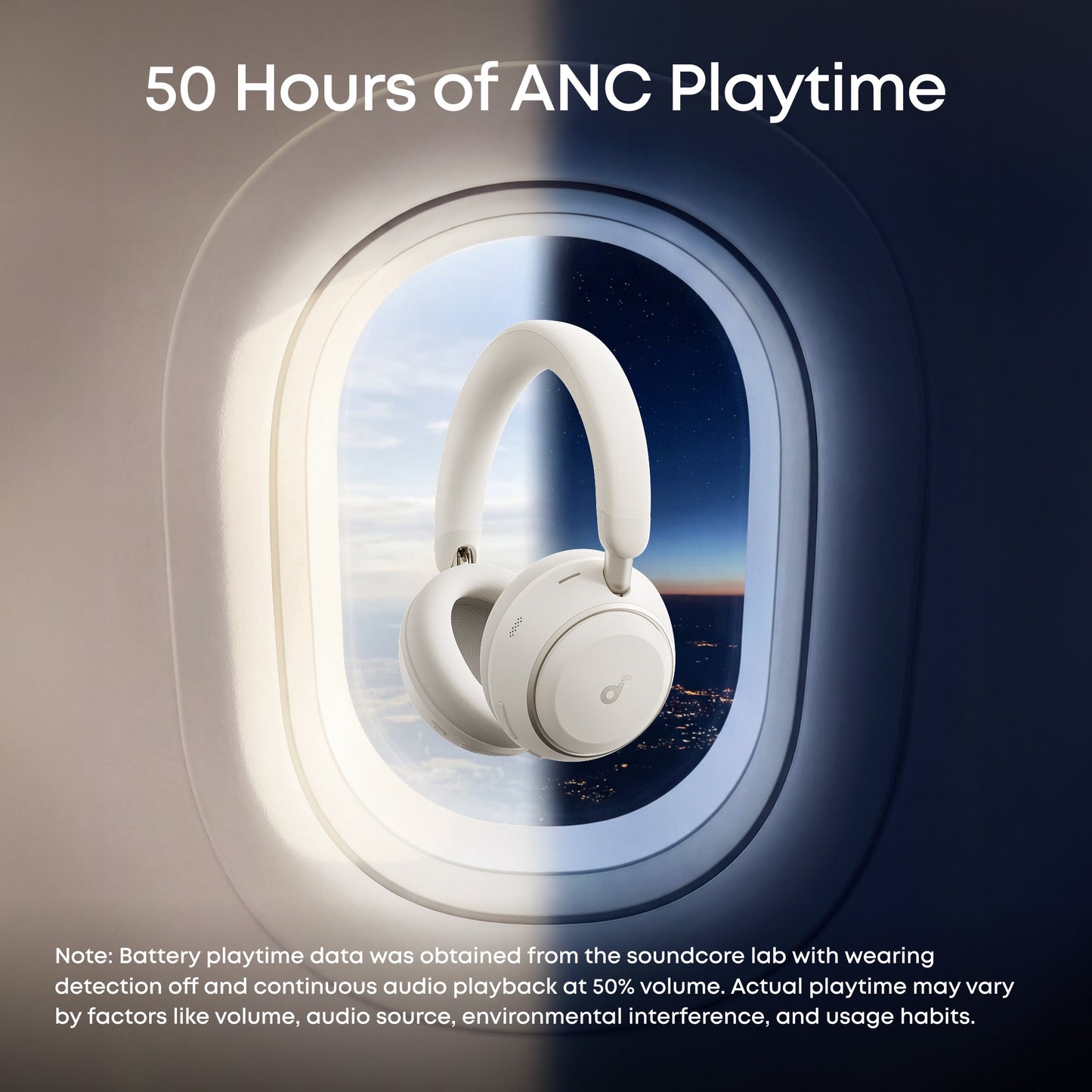 Handsfree Bluetooth Anker SoundCore Space 2, A2DP, ANC, White D1402G21