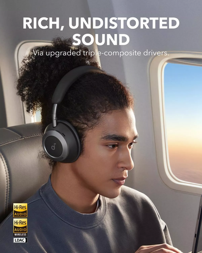 Handsfree Bluetooth Anker SoundCore Space One Pro, A2DP, ANC, Μαύρο A3062G11