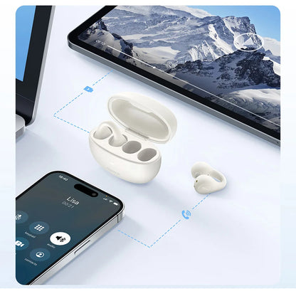 Handsfree Bluetooth Baseus AirGo AS01, TWS, Λευκό A00069101223-00