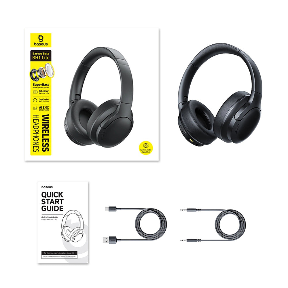 Handsfree Bluetooth Baseus BH1 Lite, A2DP, Μαύρο A0203C00