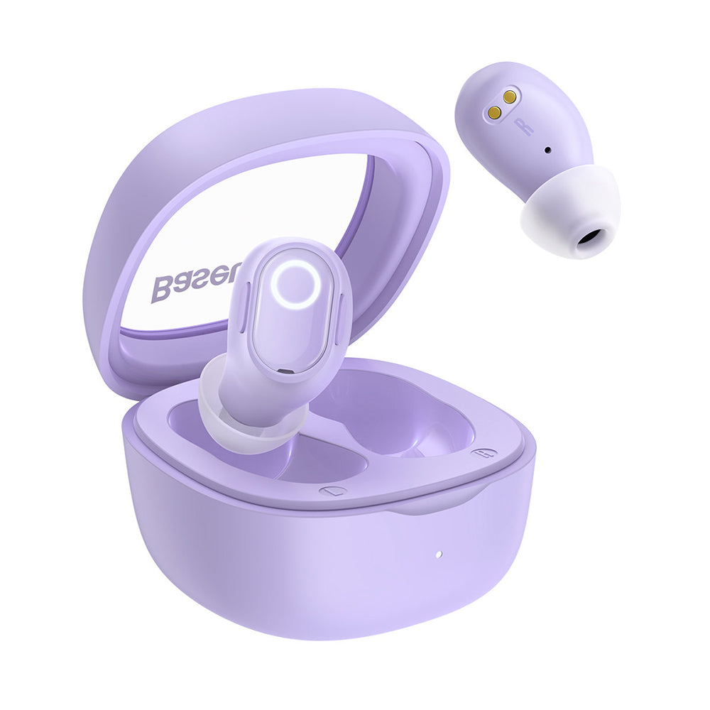 Handsfree Bluetooth Baseus Bowie WM02, TWS, Μωβ NGTW370205