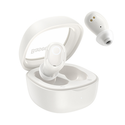 Handsfree Bluetooth Baseus Bowie WM02, TWS, Λευκό, Επανασφραγισμένο NGTW370202