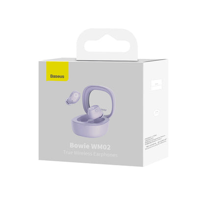 Handsfree Bluetooth Baseus Bowie WM02, TWS, Μωβ NGTW370205