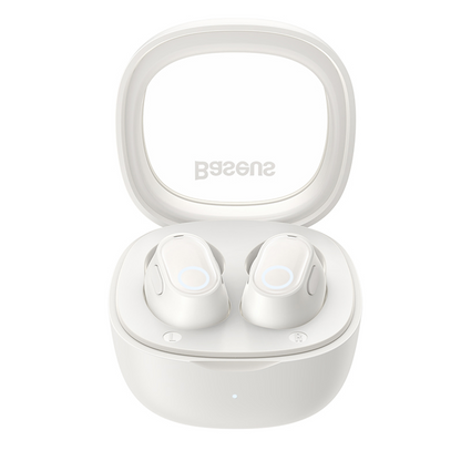 Handsfree Bluetooth Baseus Bowie WM02, TWS, Λευκό, Επανασφραγισμένο NGTW370202