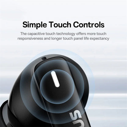 Handsfree Bluetooth Baseus Bowie E19, TWS, Μαύρο A00069600113-00