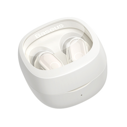 Handsfree Bluetooth Baseus Bowie WM02, TWS, Λευκό, Επανασφραγισμένο NGTW370202