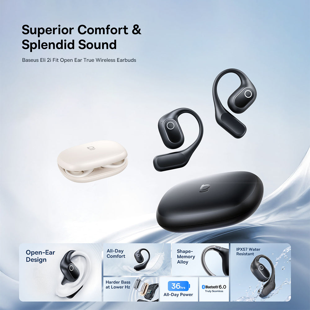 Handsfree Bluetooth Baseus Eli 2i Fit, TWS, Μαύρο A0102604