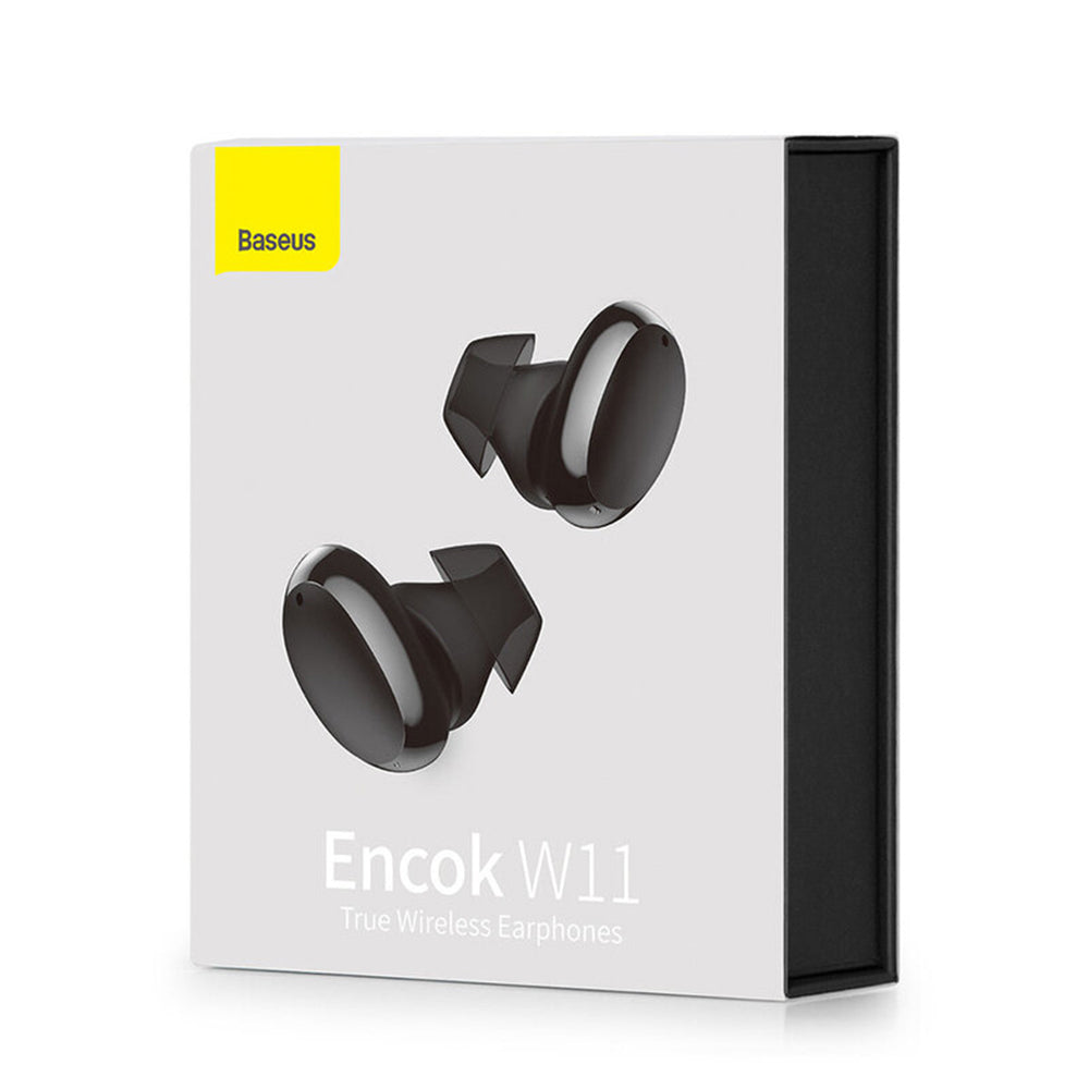 Handsfree Bluetooth Baseus Encok W11, TWS, Μαύρο NGTW060001