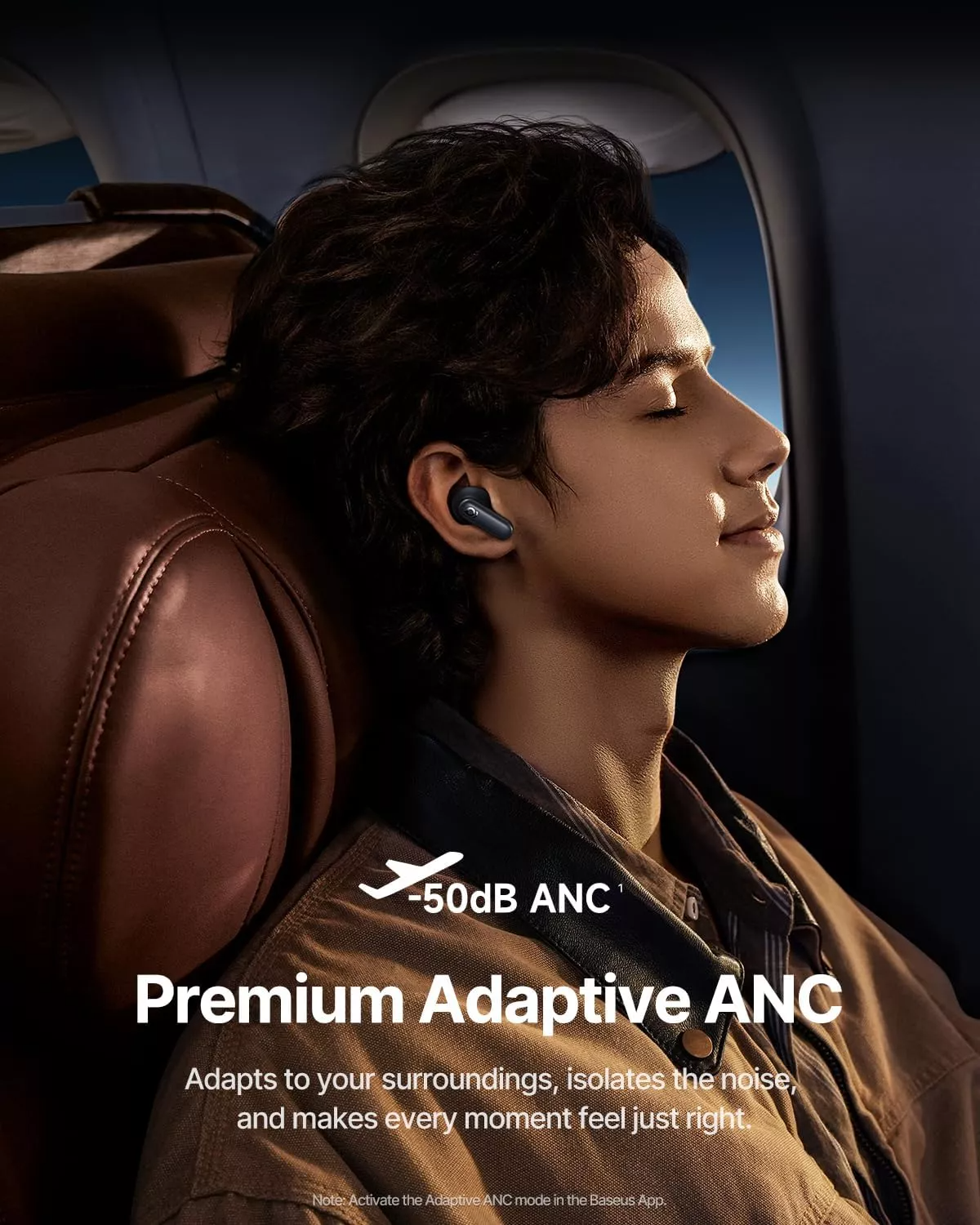 Handsfree Bluetooth Baseus Inspire XP1 Sound by Bose, TWS, ANC, Μαύρο A0010902