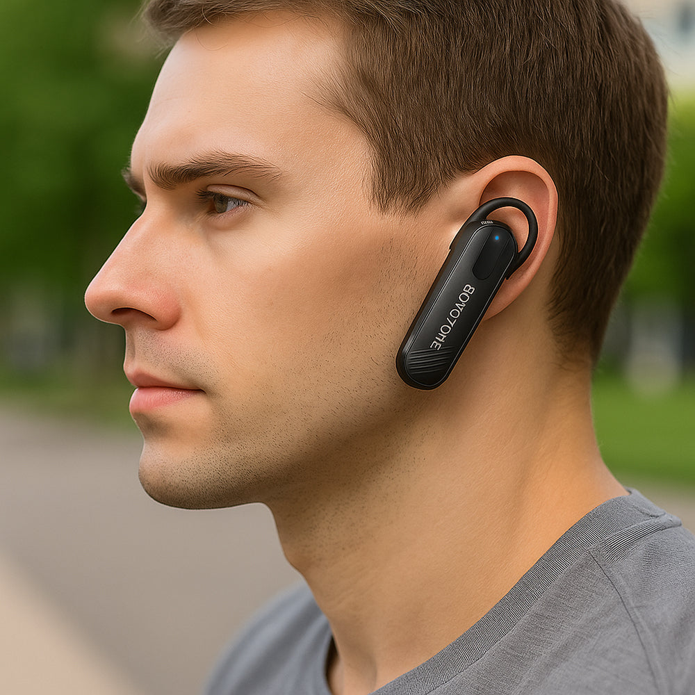 Ασύρματο Handsfree Bluetooth Borofone BC20 Smart Business, A2DP, Μαύρο