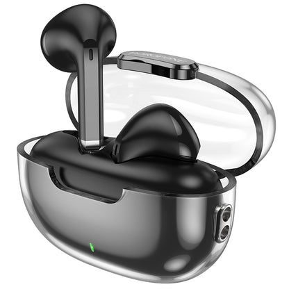 Handsfree Bluetooth Borofone BW46 Ice Flake, TWS, Μαύρο