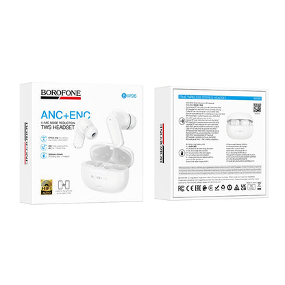 Borofone BW96 Mellow Bluetooth Handsfree, TWS, White