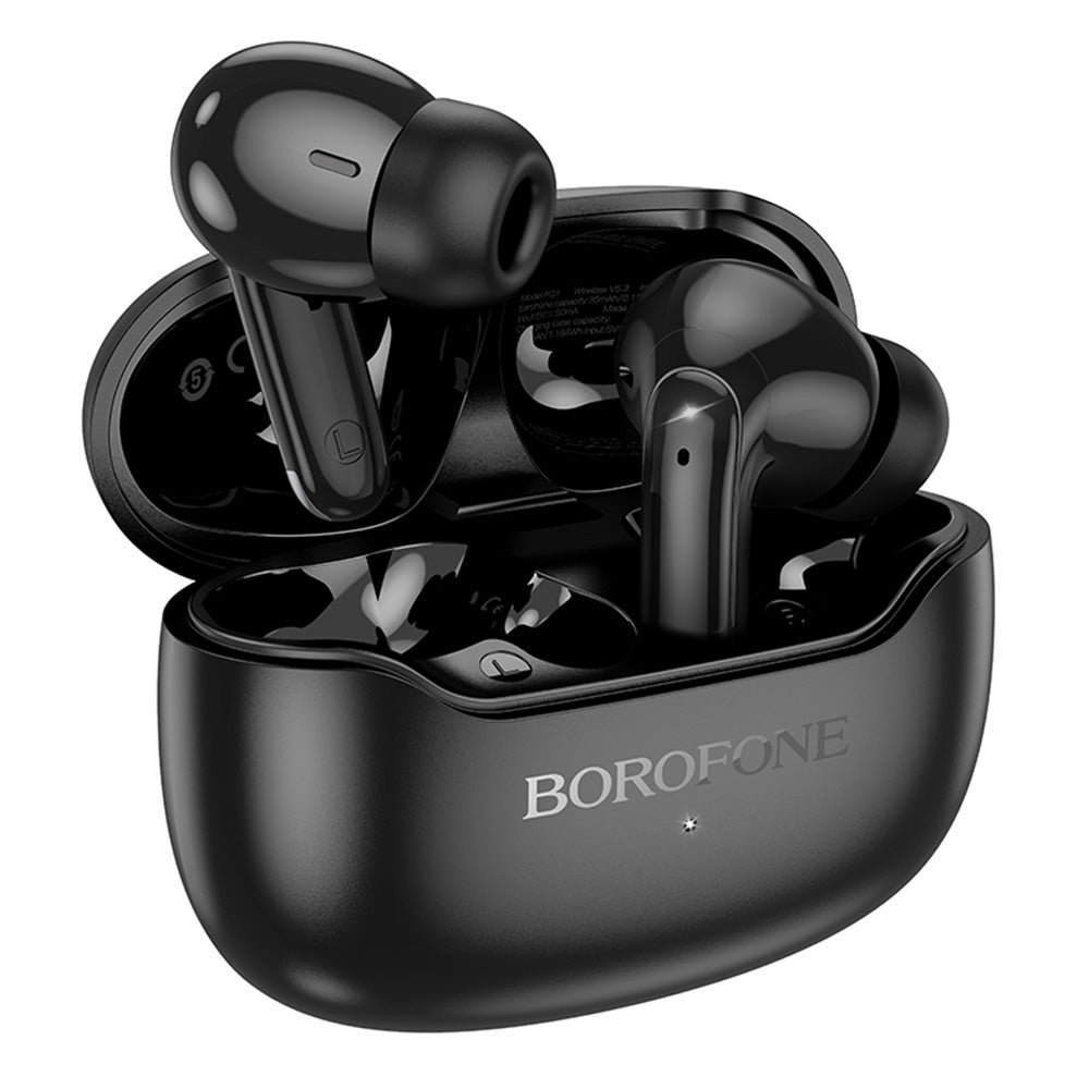 Handsfree Bluetooth Borofone FQ1 Shine, TWS, Μαύρο