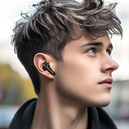 Handsfree Bluetooth Borofone FQ1 Shine, TWS, Μαύρο