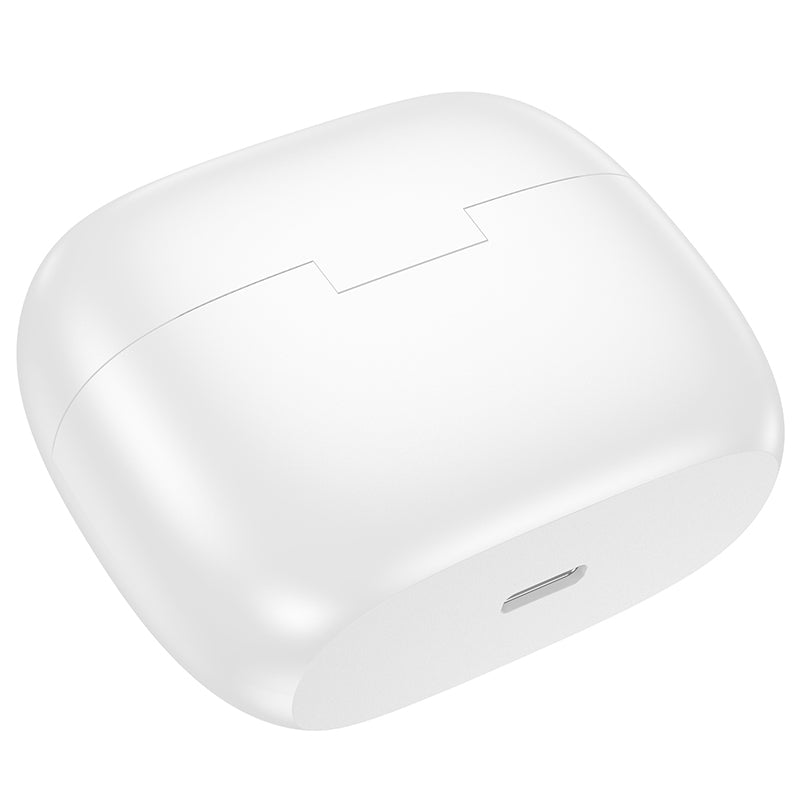 Handsfree Bluetooth Borofone FQ7 Treasure, TWS, ANC, MultiPoint, Λευκό