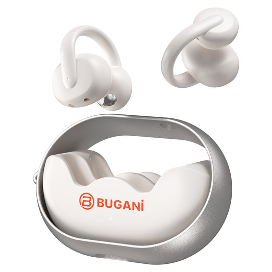 Ασύρματο ακουστικό Bluetooth Bugani Clip B21, TWS, Λευκό
