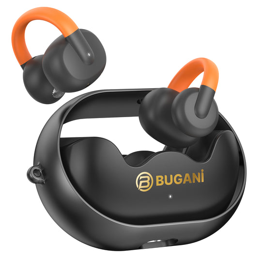 Ασύρματο ακουστικό Bluetooth Bugani Clip B21, TWS, Μαύρο