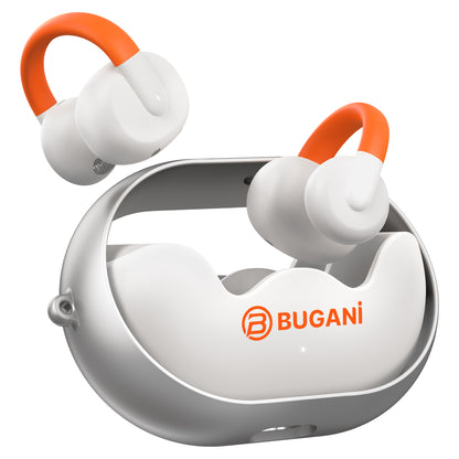 Ασύρματο ακουστικό Bluetooth Bugani Clip B21, TWS, Λευκό